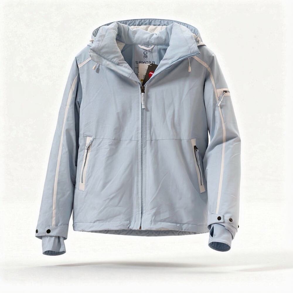 Spyder Optimist Women’s Ski Jacket Size 14 Frost Blue Primaloft EXO Shield NWT